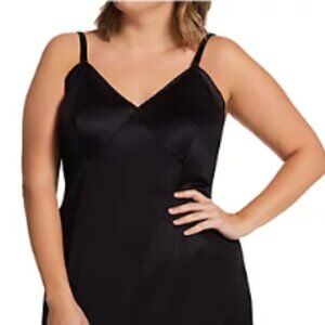 Vintage Black HALF Slip Chemise Lingerie UPPER SLIP SZ 30/32 2X